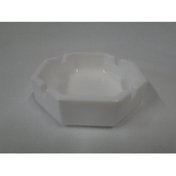 Asbak, wit, vierkant